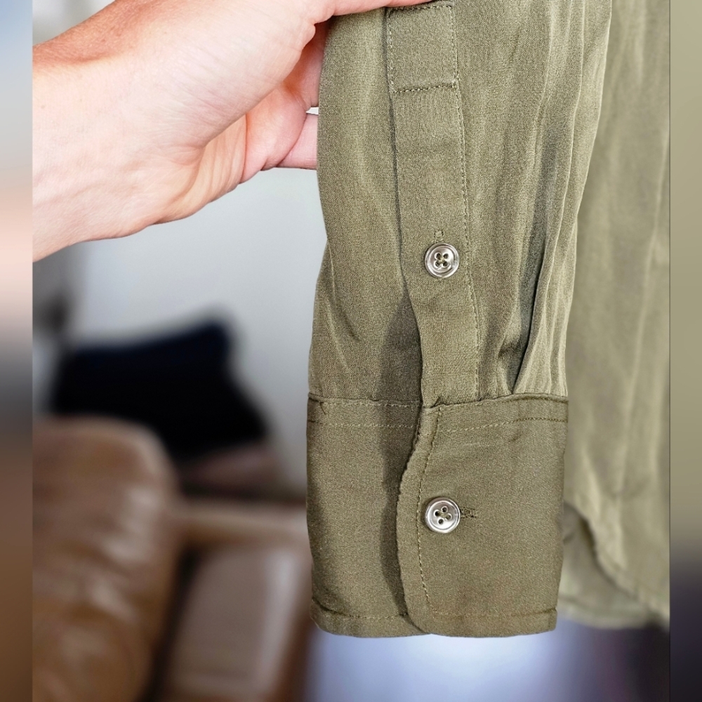 Quince Washable Stretch Silk Blouse - Picture 3 of 8